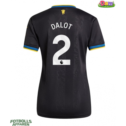 Manchester United Diogo Dalot #2 Tredje Tröja Kvinnor 2025-26 Kortärmad